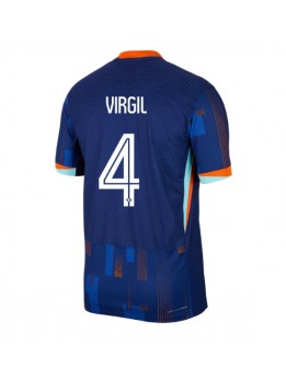 Niederlande Virgil van Dijk #4 Auswärtstrikot EM 2024 Kurzarm